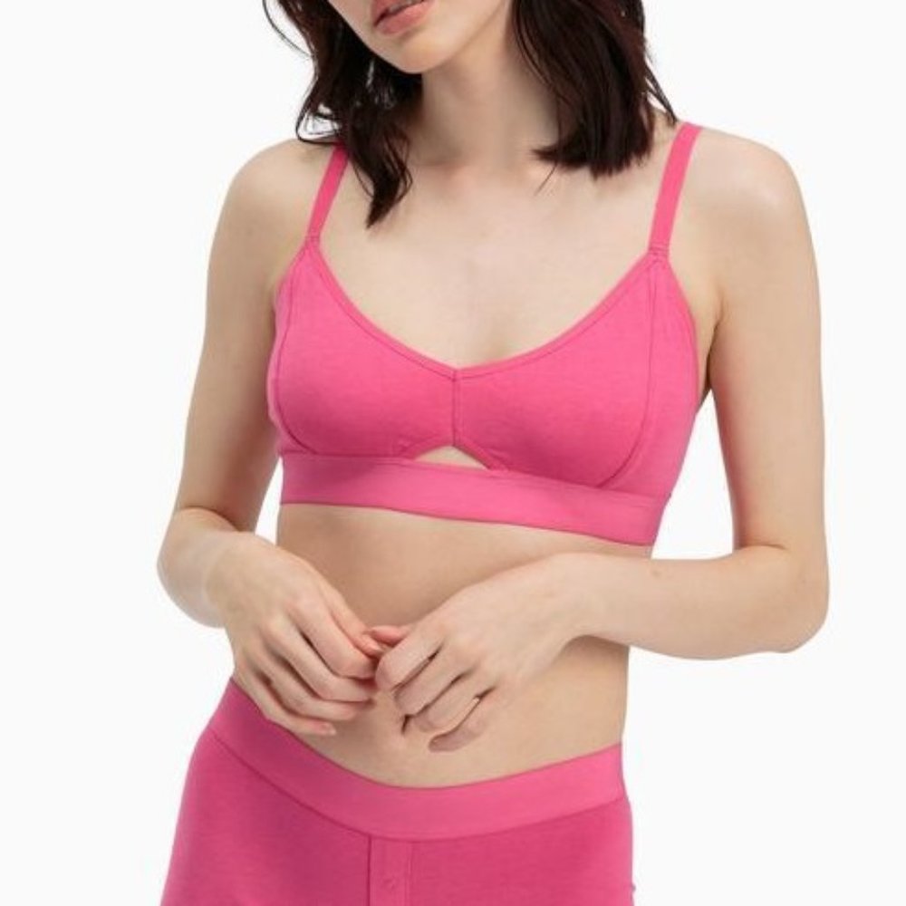 Richer Poorer Cut Out Bralette Berry Pink